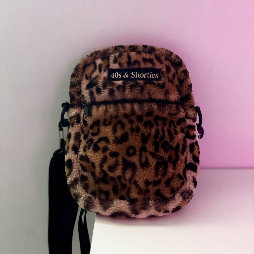 40s & Shorties Leopard Print Crossbody Bag